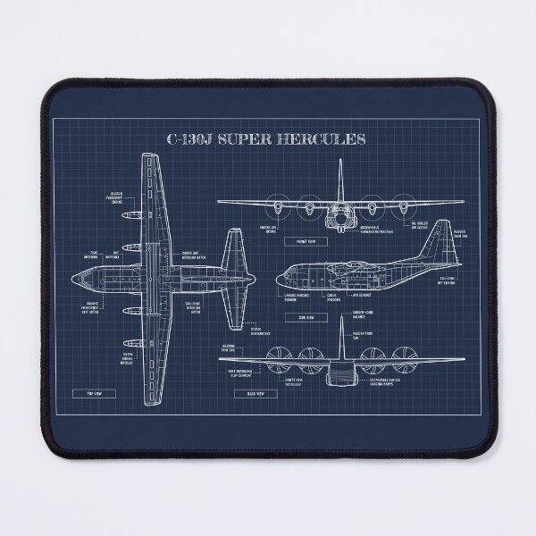 Item preview, Super Hercules (C-130J) (Navy Blueprint) designed and sold by BGALAXY.