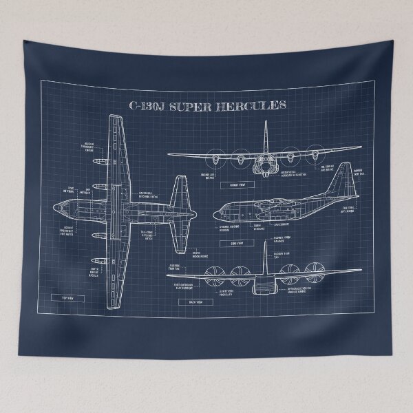 Item preview, Super Hercules (C-130J) (Navy Blueprint) designed and sold by BGALAXY.