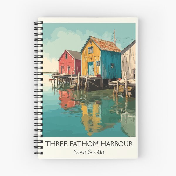 Item preview, Three Fathom Harbour NS | Eastern Shore Fishing Shacks Art designed and sold by TuncGK.