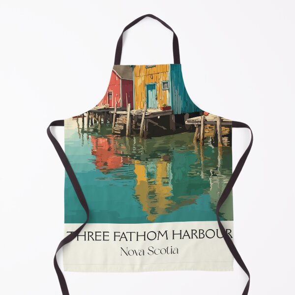 Item preview, Three Fathom Harbour NS | Eastern Shore Fishing Shacks Art designed and sold by TuncGK.
