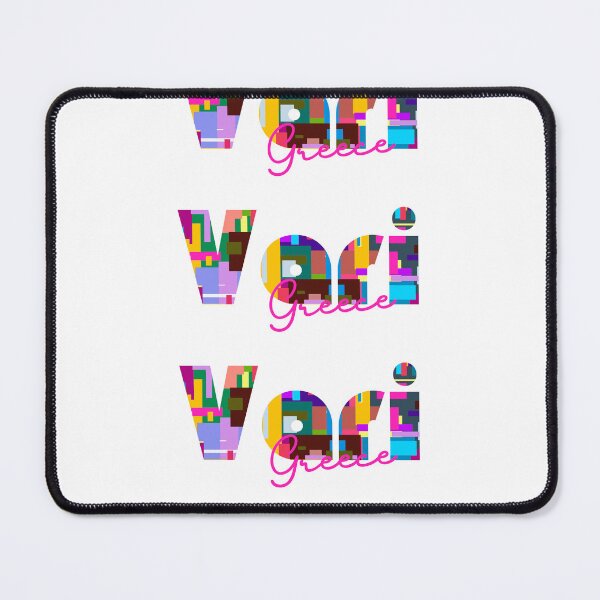 Item preview, Vari, Greece, Vibrant Abstract City Typography Art designed and sold by Wanderful-roads.