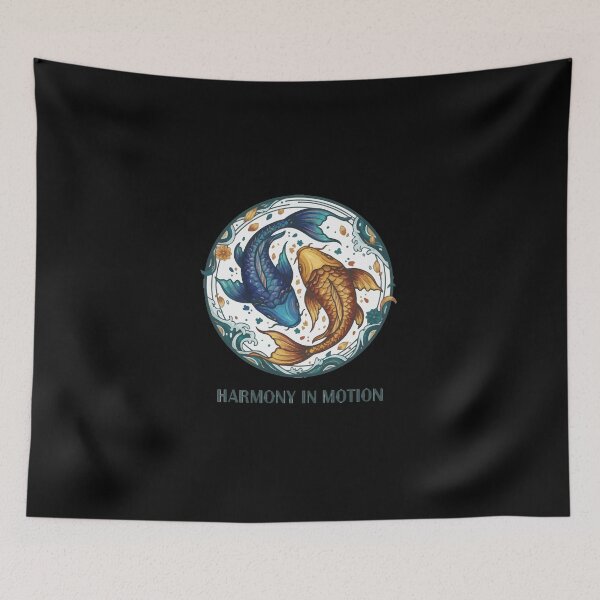 Item preview, Mystical Yin Yang Koi Fish Japanese Aesthetic Tee designed and sold by BANKACEM.STORE.