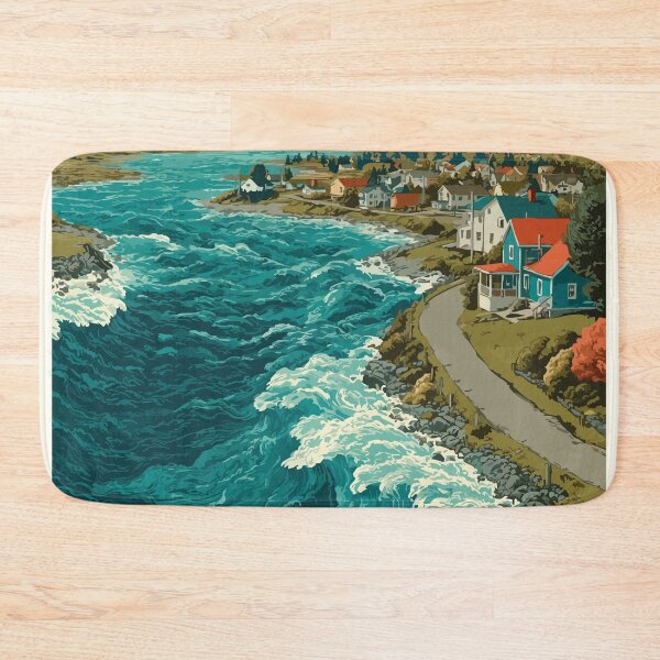 Item preview, Truro Nova Scotia | Tidal Bore Rafting Scenery Art Print designed and sold by TuncGK.