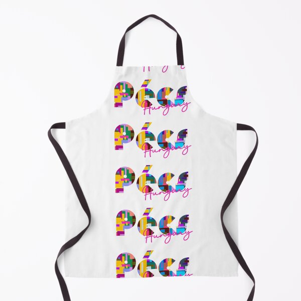 Item preview, Pécs, Hungary, Vibrant Abstract City Typography Art designed and sold by Wanderful-roads.