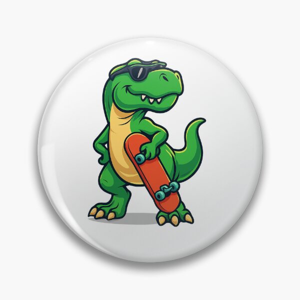 Item preview, Friendly dinosaur drawn in cartoon style designed and sold by Famously.
