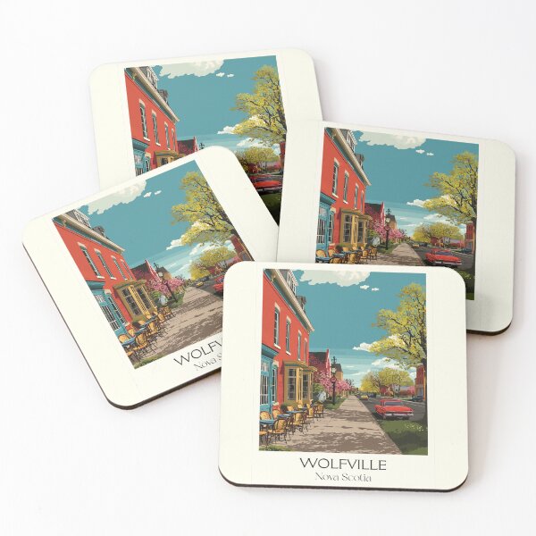 Item preview, Wolfville Nova Scotia | Annapolis Valley Town Art Print designed and sold by TuncGK.