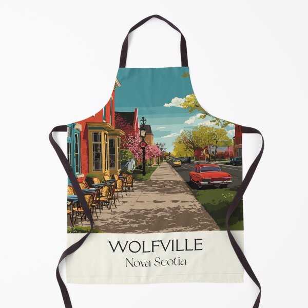 Item preview, Wolfville Nova Scotia | Annapolis Valley Town Art Print designed and sold by TuncGK.