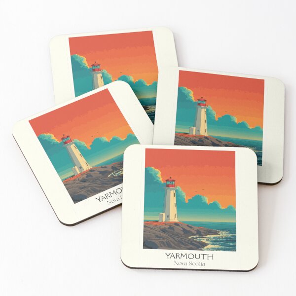 Item preview, Yarmouth Nova Scotia | Cape Forchu Lighthouse Sunset Art designed and sold by TuncGK.