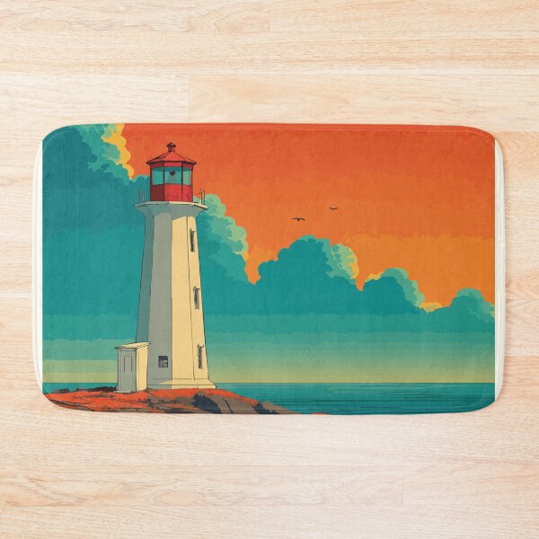 Item preview, Yarmouth Nova Scotia | Cape Forchu Lighthouse Sunset Art designed and sold by TuncGK.