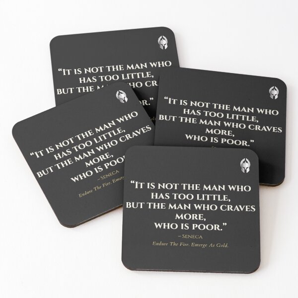 Item preview, Seneca Collection – “It Is Not the Man Who Has Too Little” – Of Sparta designed and sold by OfSparta.