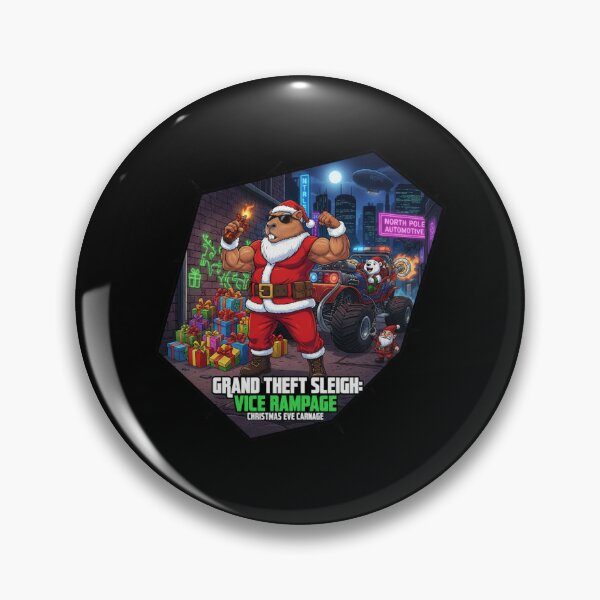 Item preview, Capybara Santa Heist Planner designed and sold by MiszungART.
