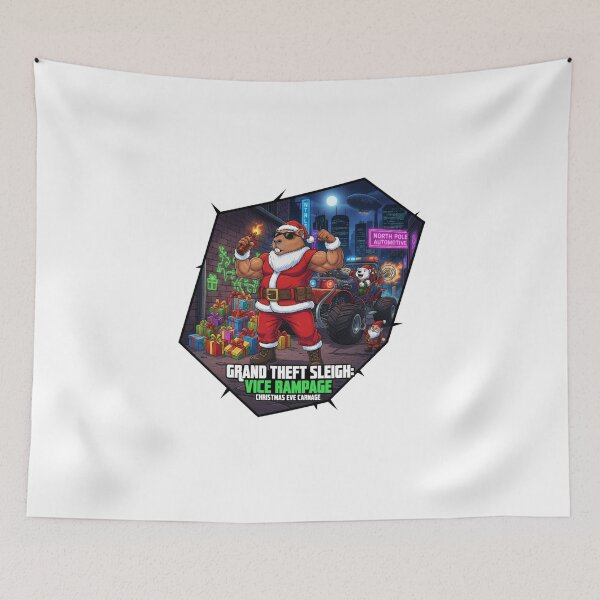 Item preview, Capybara Santa Heist Planner designed and sold by MiszungART.