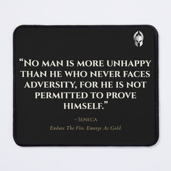 Item preview, Seneca – “No Man Is More Unhappy…” | Of Sparta Collection designed and sold by OfSparta.