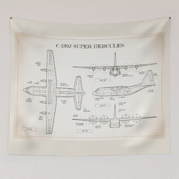 Item preview, Super Hercules (C-130J) (Ivory - Horizontal) designed and sold by BGALAXY.