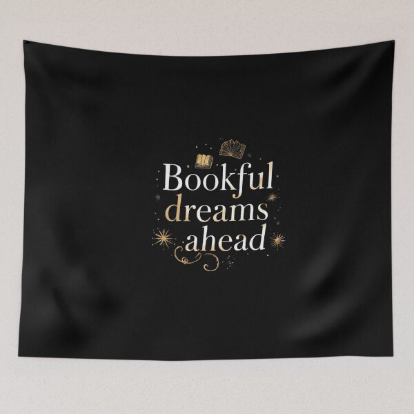 Item preview, Bookful dreams ahead– black Book Lover design  designed and sold by Happyhoo1.