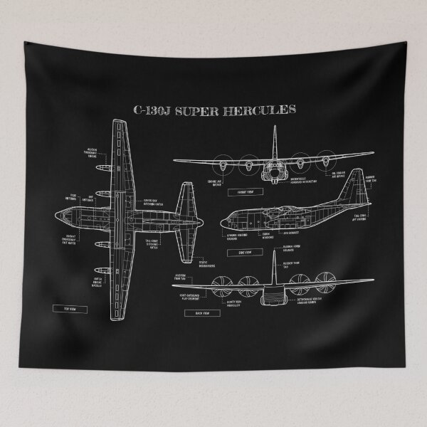 Item preview, Super Hercules (C-130J) (White Stencil - Horizontal) designed and sold by BGALAXY.