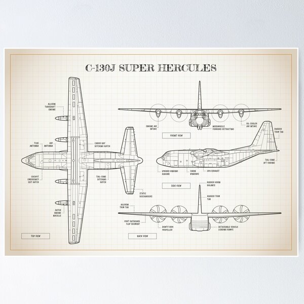 Super Hercules (C-130J) (Ivory - Horizontal)