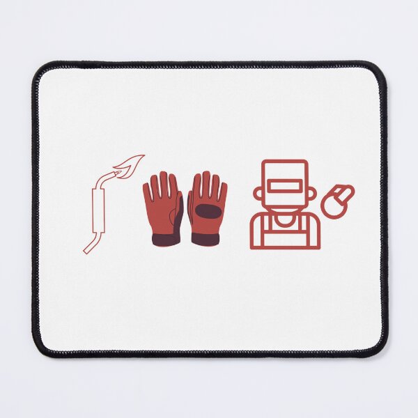 Item preview, Welder Icons Sticker – Torch, Gloves, Welding Mask – Minimal Trades Triptych designed and sold by MicroRoleClub.