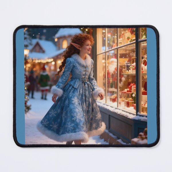 Item preview, Joyous Christmas Elf in Santa's Village designed and sold by ACuriousshoppe.