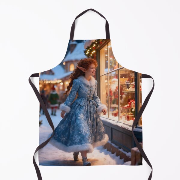 Artikelvorschau, Fröhlicher Weihnachtself im Weihnachtsmann-Dorf entworfen und verkauft von ACuriousshoppe.
