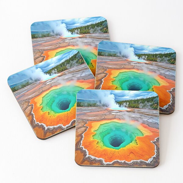Item preview, Vibrant Hot Spring: Earth's Wonder Art designed and sold by Health And Fitness Posts e-Store.