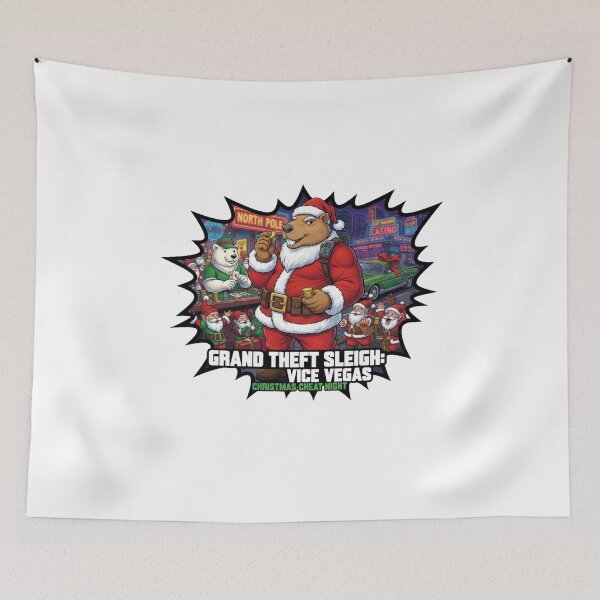 Item preview,  Vice Planner: Muscular Santa Capybara Heist Prep designed and sold by MiszungART.