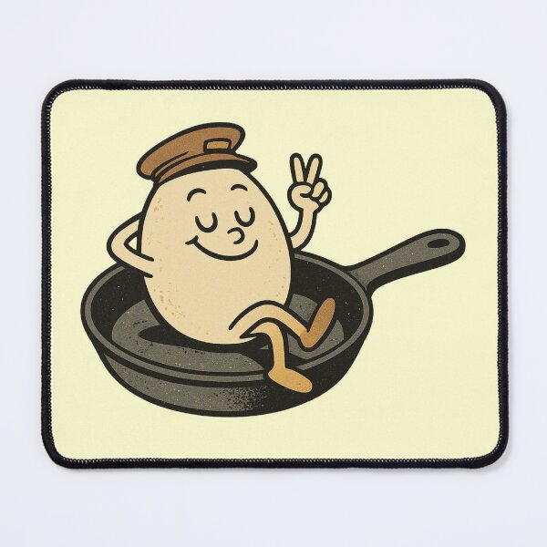 Item preview, Lazy Egg Commander – Vintage Cartoon Design designed and sold by PrintHorizonD.
