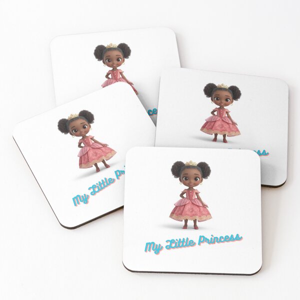 Item preview, My Little Princess – Cute 3D African American Princess Illustration designed and sold by ArtShop2025LV.