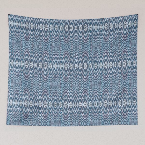 Item preview, Psychedelic Blue Drift Groovy Trippy Waves pattern designed and sold by PVTCreations.