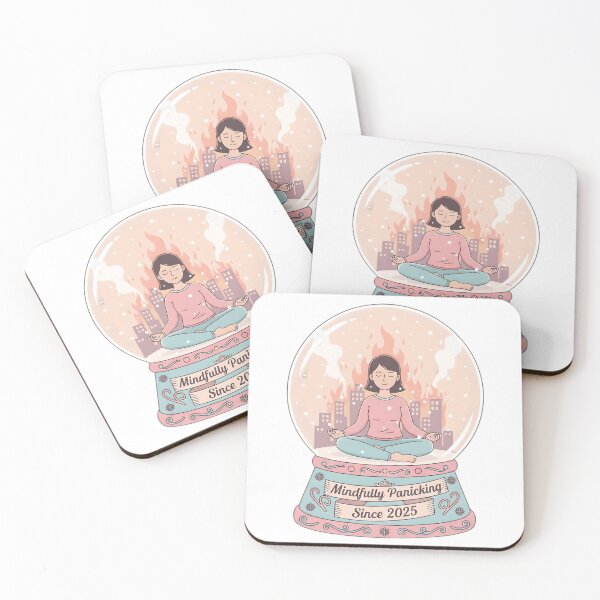 Item preview, Mindfully Panicking Since 2025 – Snow Globe Edition designed and sold by retroman78.