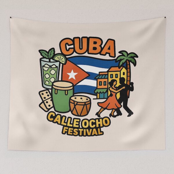 Item preview, Cuba Calle Ocho Festival – Salsa Dancers designed and sold by Myra365Art.
