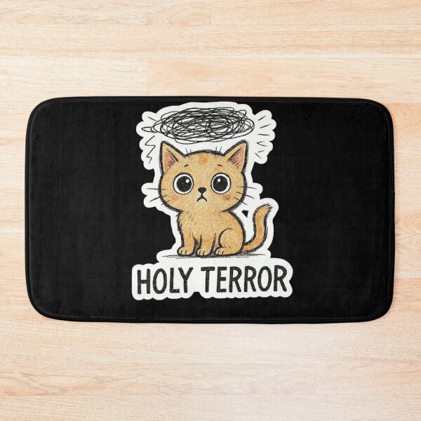 Item preview, Holy Terror - Cat With Chaotic Halo designed and sold by MiLaKK.