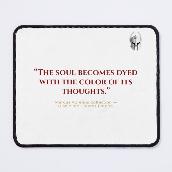 Item preview, “Dyed With Thoughts” — Marcus Aurelius Quote | Of Sparta Collection designed and sold by OfSparta.