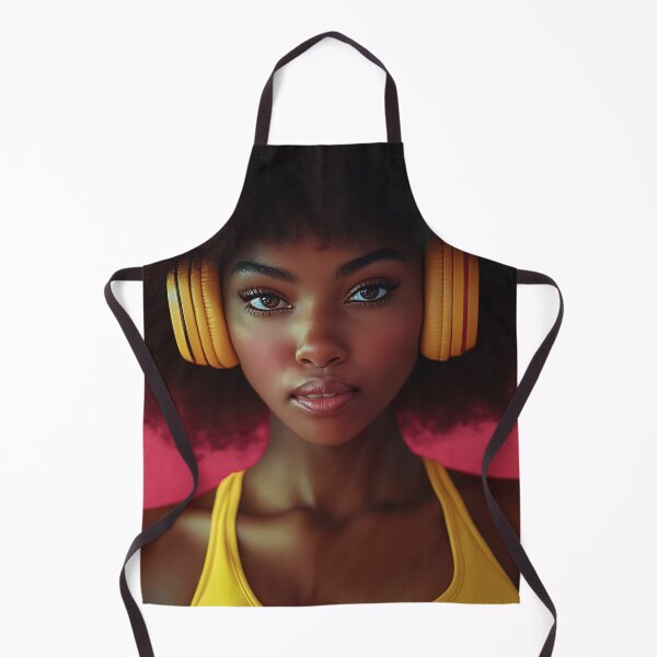 Item preview, Young woman with bright headphones designed and sold by anytka.