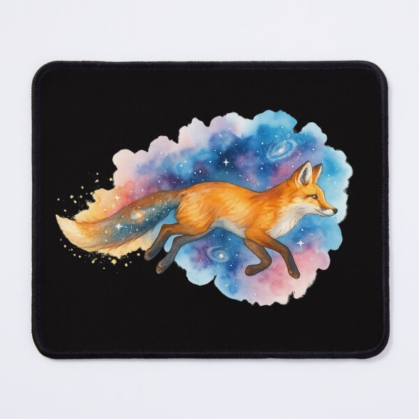 Item preview, Swift Fox in a Watercolor Nebula – Cosmic Animal Art with Stardust & Galaxies – Mystical Space Fox Design designed and sold by WHDProduction45.