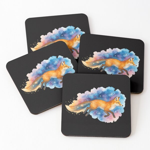 Item preview, Swift Fox in a Watercolor Nebula – Cosmic Animal Art with Stardust & Galaxies – Mystical Space Fox Design designed and sold by WHDProduction45.