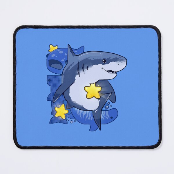 Item preview, Cute Shark with Sparkling Stars designed and sold by Oniyasha.