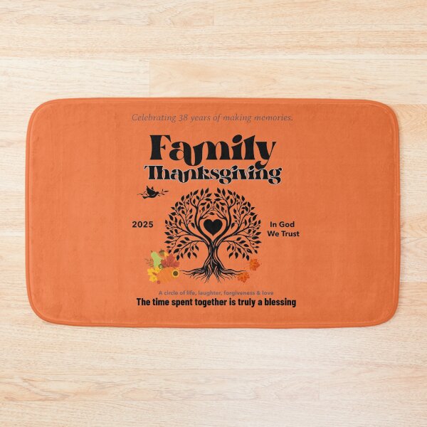 Item preview, We Talking Bahamian “Family Thanksgiving“ sharp orange, apparels and accessories  designed and sold by We Talking Bahamian.