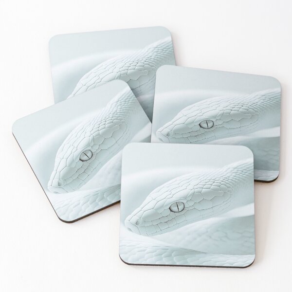 Item preview, Graceful white snake coiled designed and sold by anytka.