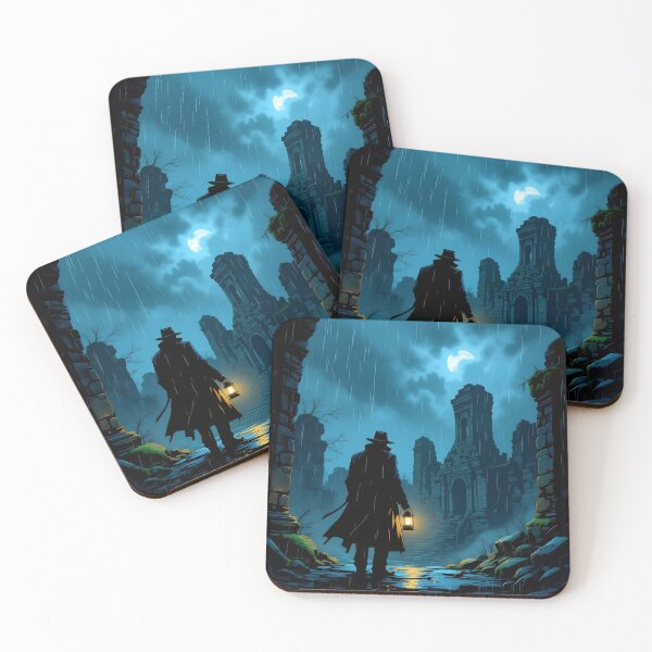 Item preview, Shadowbound Detective at the Ruins designed and sold by PawPrintedArt.