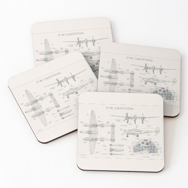 Item preview, P-38 Lightning (Hand-Drawn Pencil Sketch) designed and sold by BGALAXY.