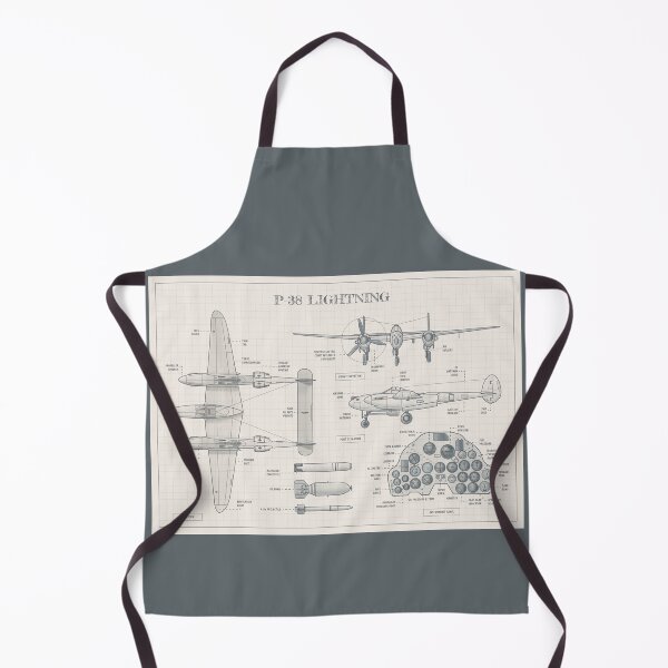 Item preview, P-38 Lightning (Hand-Drawn Pencil Sketch) designed and sold by BGALAXY.