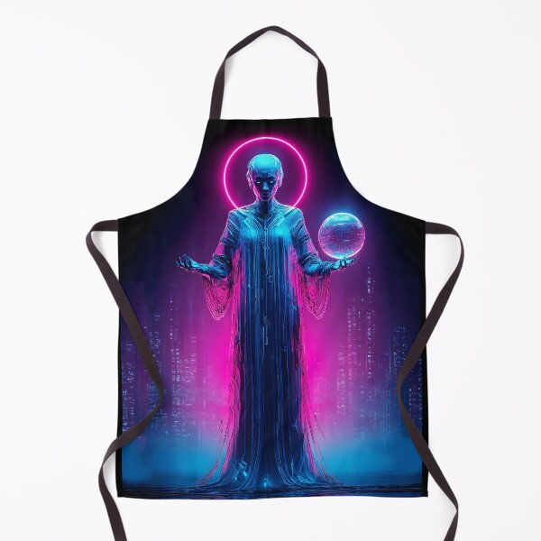 Item preview, Oracle.exe — Cyberpunk Neon Goddess of the Network designed and sold by STITCHDROID.