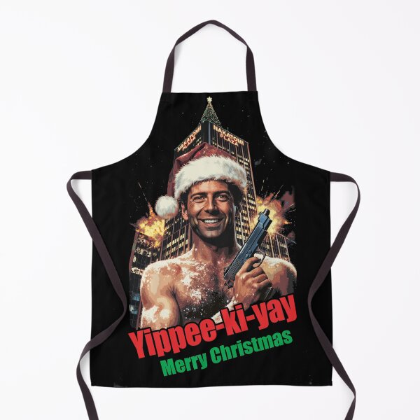 Item preview, Die Hard Yippie Ki Yay Christmas Bruce Willis Ugly Sweater T-Shirt designed and sold by Senpaiwaves.