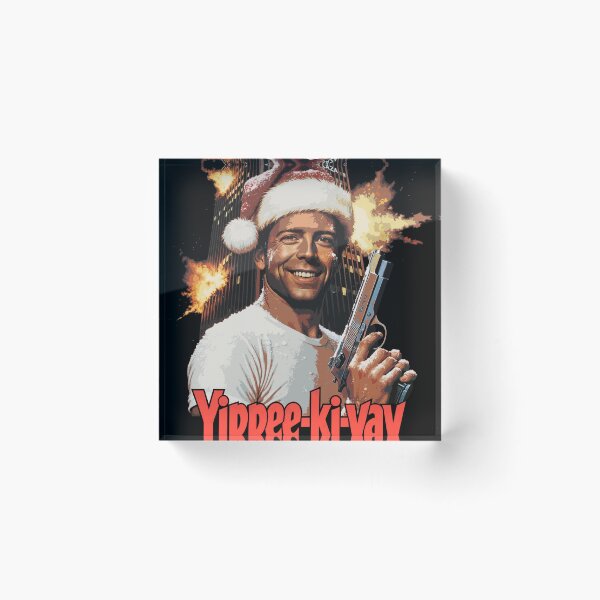 Artikelvorschau, Die Hard Yippie Ki Yay Weihnachten Bruce Willis Ugly Sweater Print Design entworfen und verkauft von Senpaiwaves.
