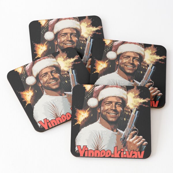 Artikelvorschau, Die Hard Yippie Ki Yay Weihnachten Bruce Willis Ugly Sweater Print Design entworfen und verkauft von Senpaiwaves.