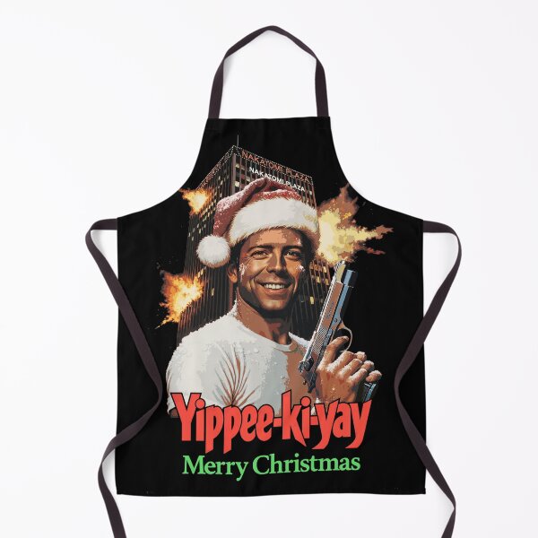 Item preview, Die Hard Yippie Ki Yay Christmas Bruce Willis Ugly Sweater Print Design designed and sold by Senpaiwaves.