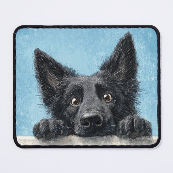 Item preview, Groenendael Peeking over Wall 01 designed and sold by Elisabeth Lucas.