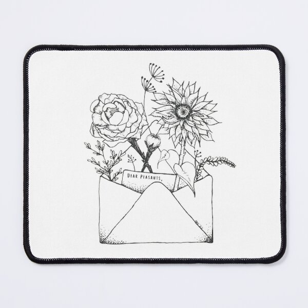 Item preview, "Dear Peasants" - Snarky Botanical Letter Art designed and sold by Rissmo The Human.
