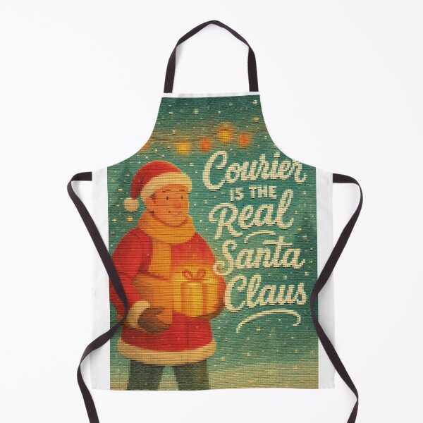 Item preview, Courier Is the Real Santa Claus – Christmas Courier Illustration designed and sold by RitaStudio.